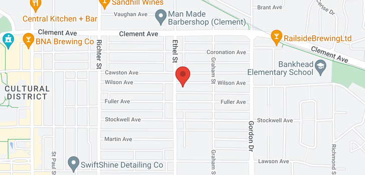 map of 919 Wilson Avenue